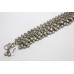 Alloyed Silver anklet chain bells foot beads antique charm women's C 243